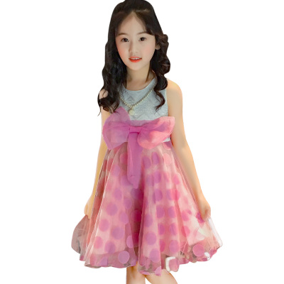 2018夏天女童连衣裙韩版中大儿童洋气时髦公