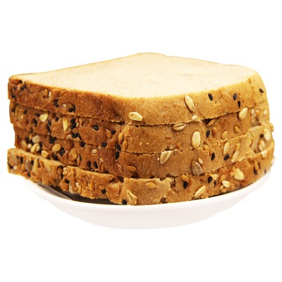 孕妇无糖无油全麦粗粮面包切片吐司杂粮早餐卡