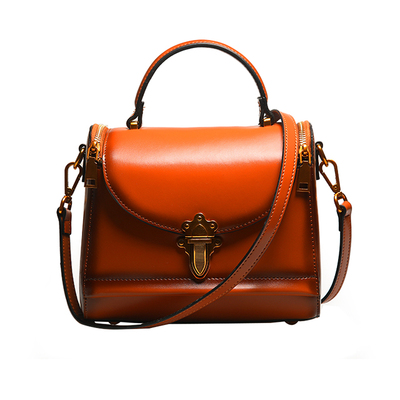 欧米芝女士包包2017新款斜挎包女复古真皮女