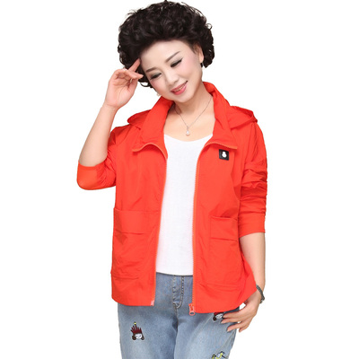 40岁50妈妈外套女春秋2018新款大码防晒服中