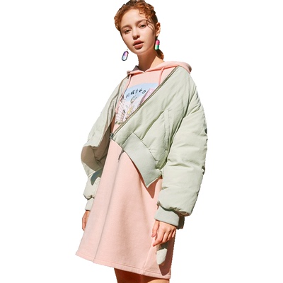 乐町2017秋冬装新款女装潮加厚羽绒服韩版个