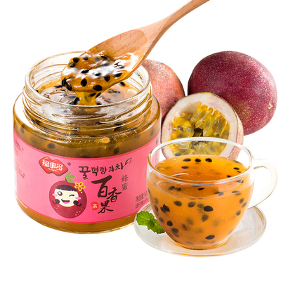 抖音同款福事多蜂蜜百香果茶500g冲水喝的饮