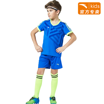 安踏儿童运动套装 篮球套2018夏新款男童足球