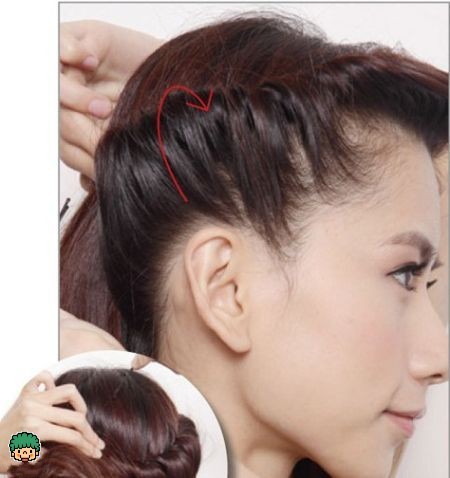 简单韩式盘发图解成就大趴女王优雅派对发型