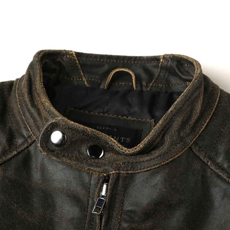 复古做旧宽松皮衣外套Vintage Old Loose Leather Jacket