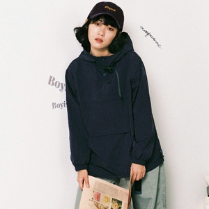 octopusme复古运动系连帽卫衣