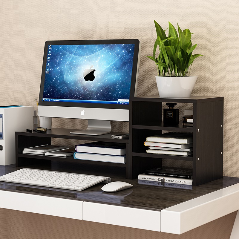 苹果imac支架 台式电脑显示器垫高架 桌面收纳