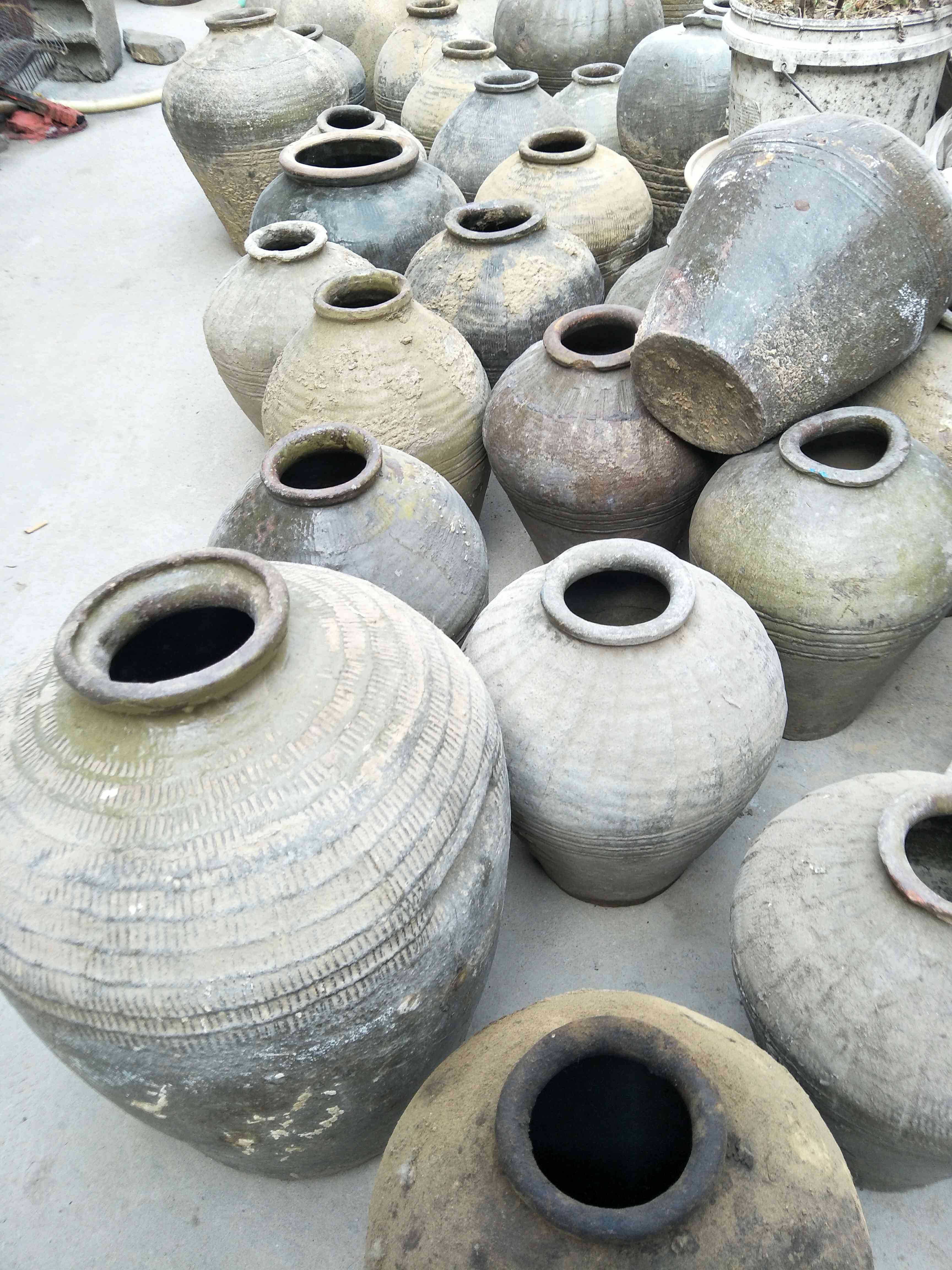 老物件酒坛子铁锈复古装饰品陶瓷创意花瓶花器客厅摆件墙角摆设