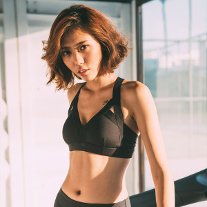 无钢圈运动内衣女