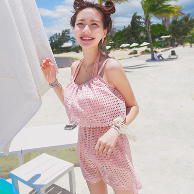 少女时代甜心可爱闺蜜装钢托聚拢显瘦温泉游泳比基尼三件套泳衣女