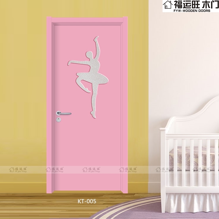 厂家定做儿童室内房间门 幼儿园教室专用木门 彩色免油漆超环保