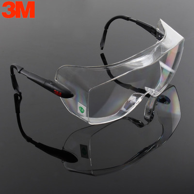 正品3m 12308中国款两用型安全防护眼镜防沙飞溅实验室骑行护目镜