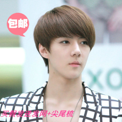 韩版男生假发男士假发学生假发男短发商务帅气