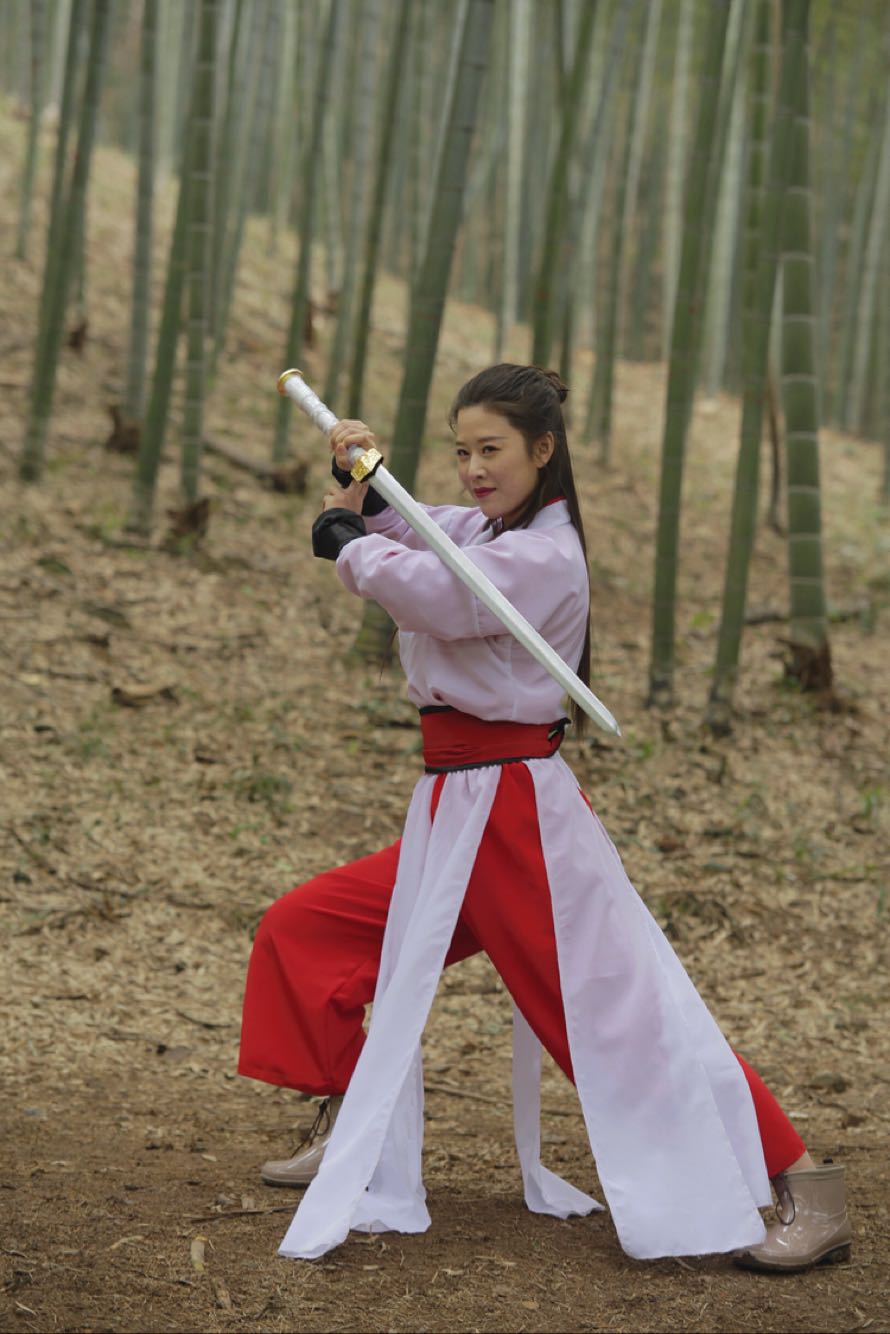 影视剧新边城浪子紫霞仙子武术七夕古装影楼古典写真侠女演出服装