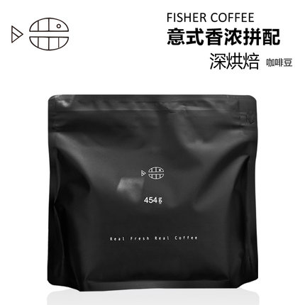 Fisher Coffee 经典香浓拼配意大利浓缩咖啡豆