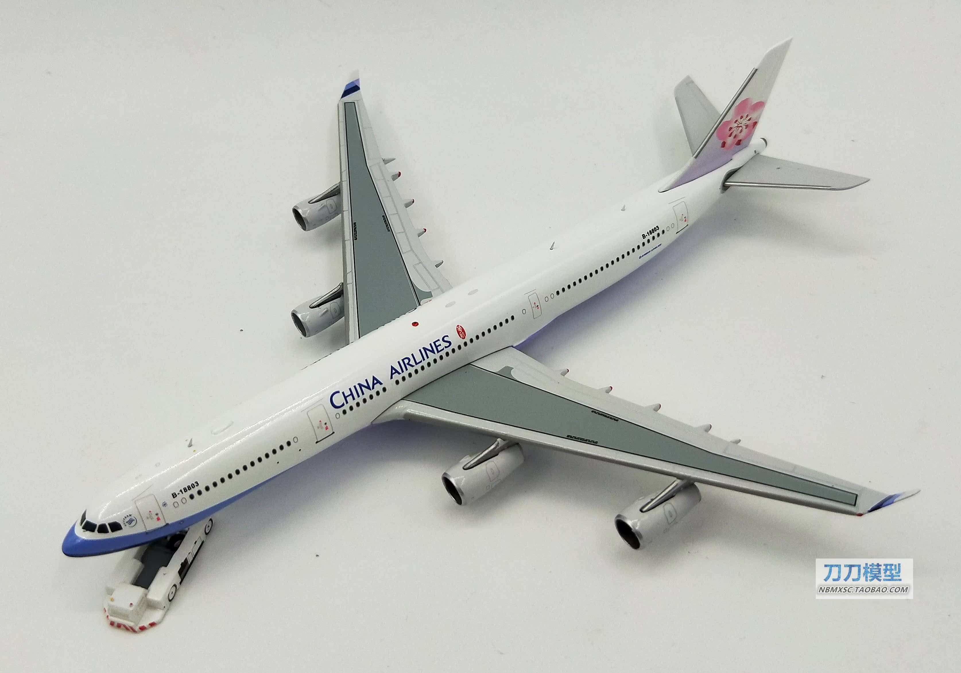 1:400 中华航空 空中客车 空客a340 b-18803 客机模型 合金飞机