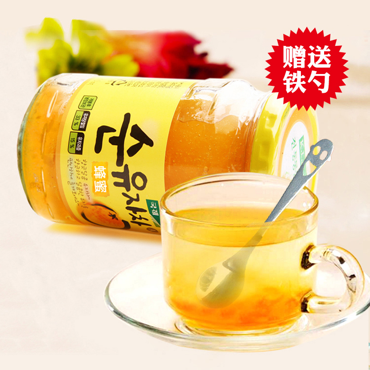 韩国原产进口冲饮 国际蜂蜜柚子茶水果味茶冲饮正品高含量560g