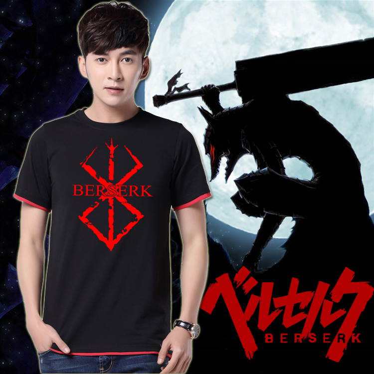 剑风传奇t恤 动漫周边berserk格斯 烙印战士鹰之团纯棉短袖衣服