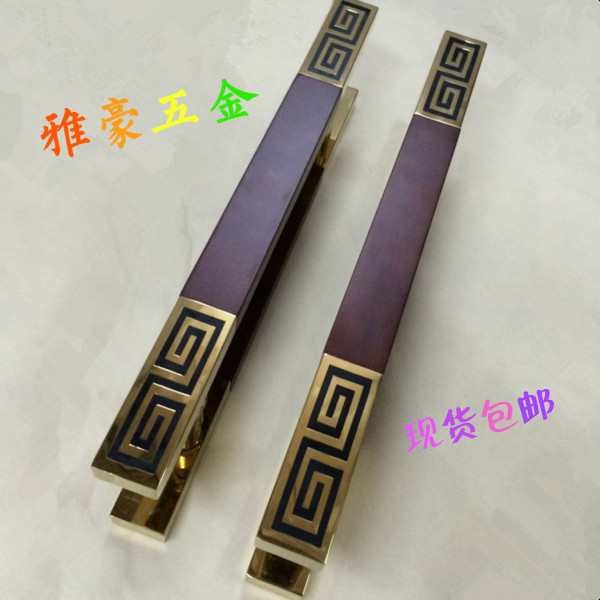 【忆古坊】铜雕仿古大门直条门环圆环经典素面纯铜拉手大小号
