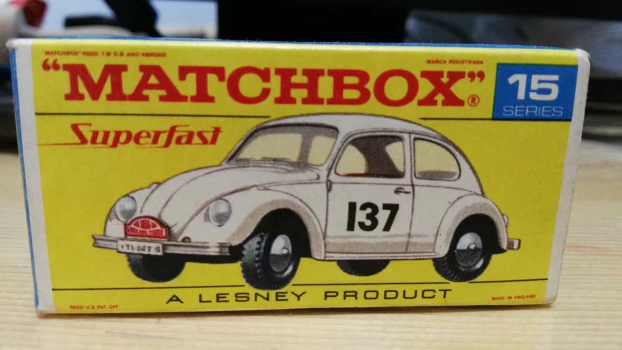 火柴盒 matchbox #15 大众 volkswagen 1500 彩盒 红色superfast