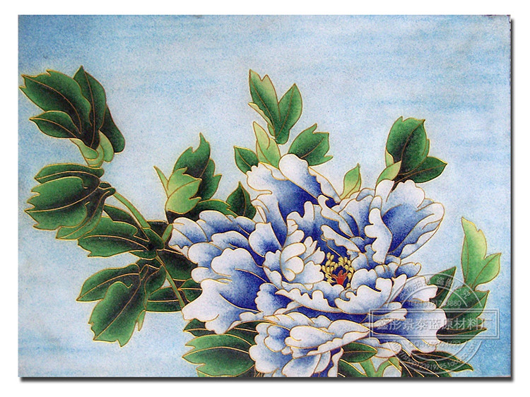 景泰蓝工艺画原材料套装金丝彩沙装饰画/手工diy/荷花