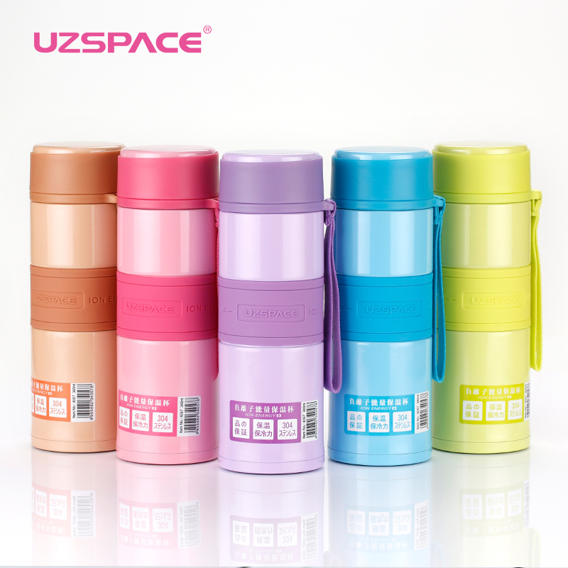 uzspace/优之保温杯男女真空不锈钢商务办公水杯便携保暖瓶茶杯