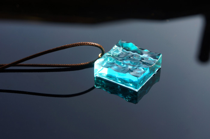 水纹模具海之吊坠tokibo同款水晶滴胶硅胶模具吊坠模具diy干花