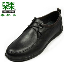 系带休闲男鞋 专柜正品 透气YM1211882男式软牛皮鞋 春款 木林森