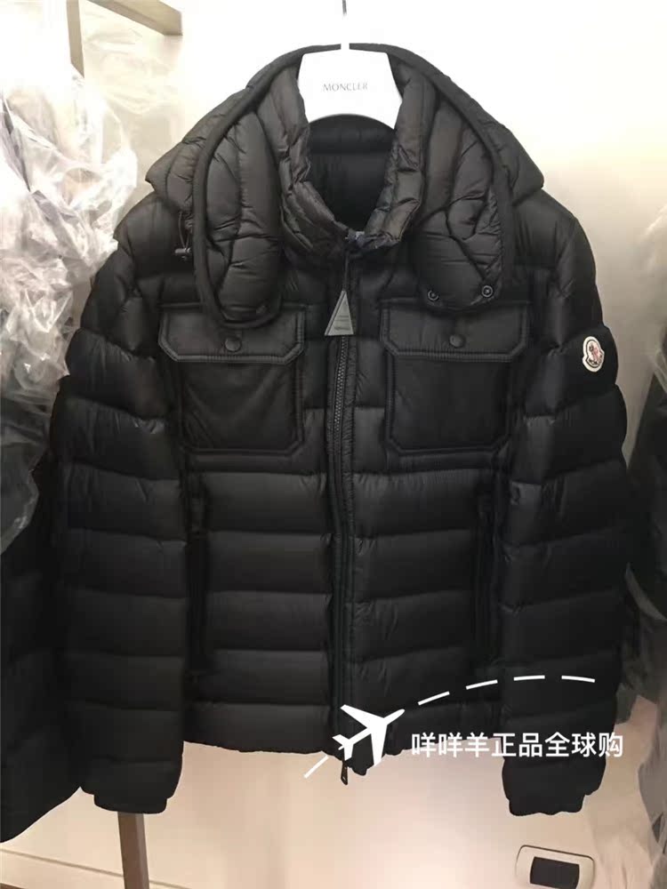 moncler 17秋冬montgenevre 男款可拆帽羽绒服 意大利