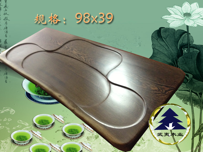 吉祥如意根雕整块鸡翅木茶盘 大号实木功夫茶几茶海 特价