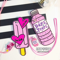 ins红款 苹果6s手机壳iPhone6\/plus硅胶套磨砂