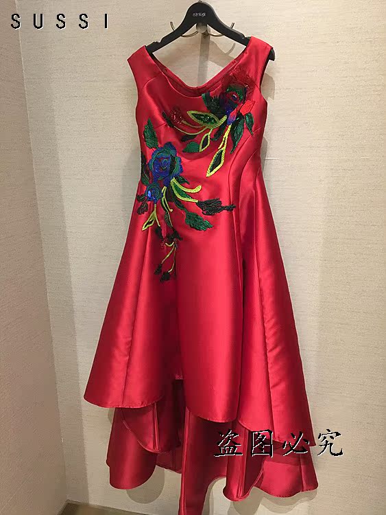 专柜正品代购sussi古色女装2017年春夏季新款连衣裙 27174250