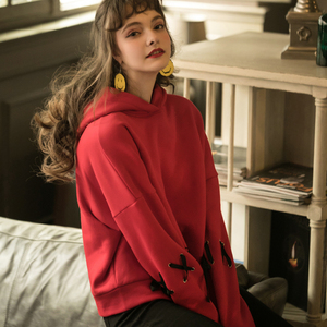 唐狮 宽松连帽卫衣