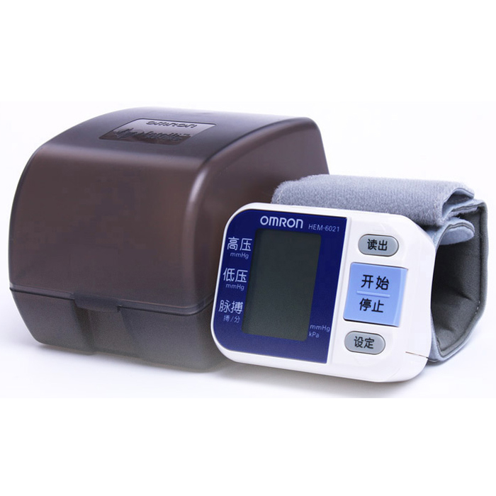 欧姆龙电子血压计hem-6021家用全自动 腕式血压仪器大