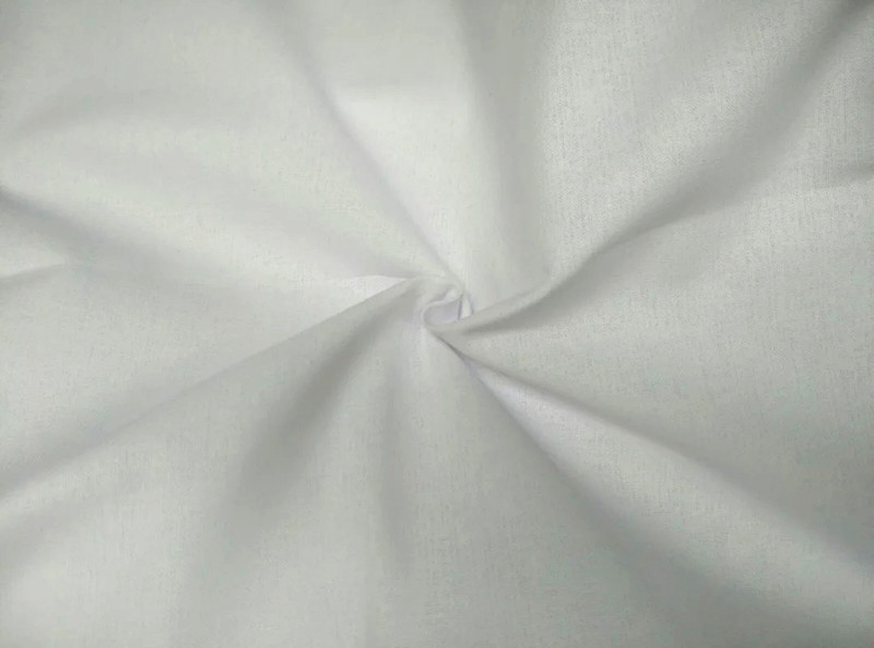 日本进口布料 纯白色府绸布料 白色纯棉棉布 纯色素手工/服装面料