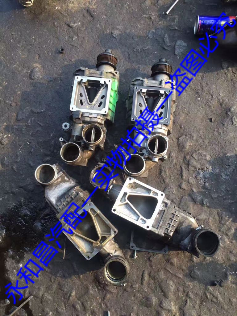 奔驰271发动机机械增压器伊顿m63涡轮增压器三元催化器原装件拆车_双