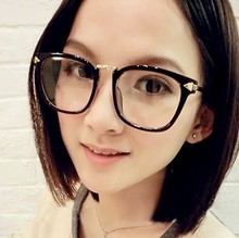 可配近视眼镜架平光镜 韩版 复古时尚 文艺青年潮流方框金属眼镜框