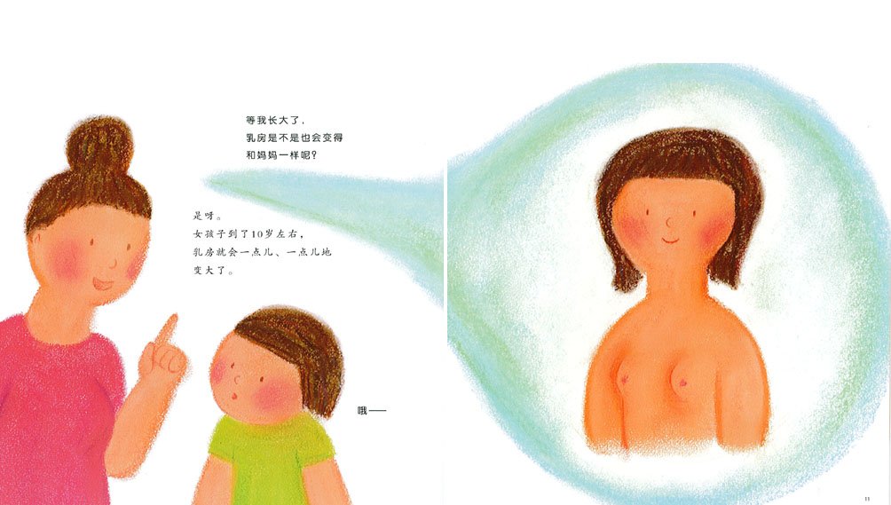 乳房的故事儿童性教育绘本读本性教育书籍0-3-6岁