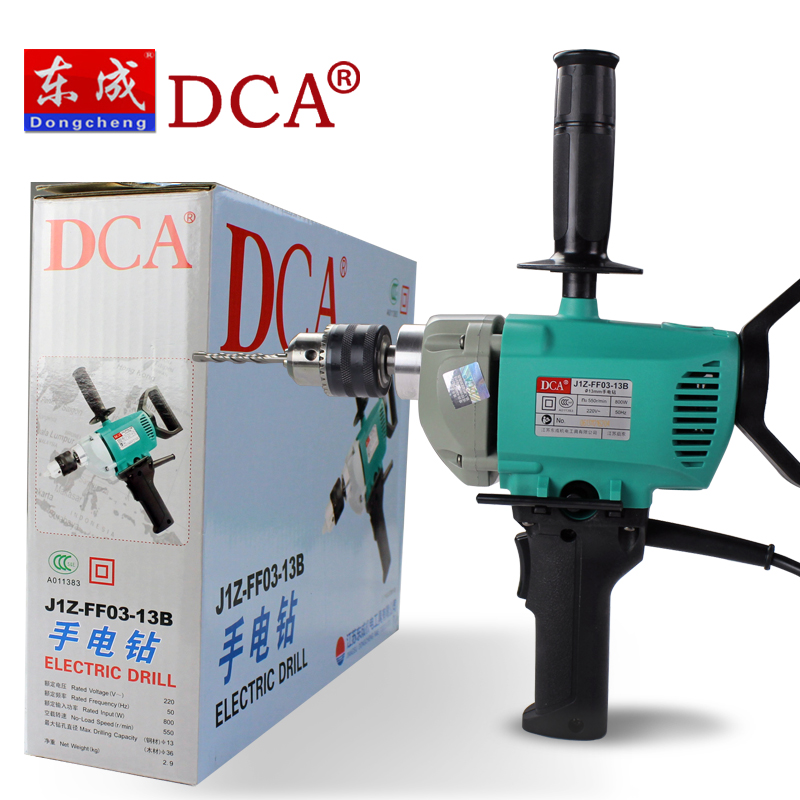 东成dca大功率手电钻飞机钻搅拌机多功能涂料搅拌钻家用手电转