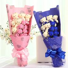 包邮情人节创意礼品12朵香皂花礼盒妇女节女人节生日礼物送女朋友