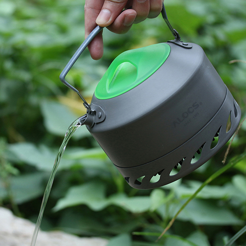 户外烧水壶野营便携水壶泡茶野外烧水壶户外聚能环水壶0.8l1.1l