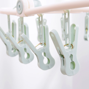 塑料衣架可折叠挂钩衣杆夹子