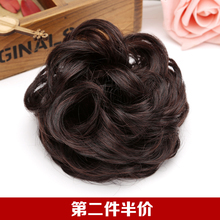 假发发圈丸子头假发包花苞头饰女头花绳盘发器皮筋卷儿童造型防真