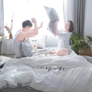 ins简约北欧全棉四件套