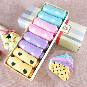 礼盒装糖果色棉袜