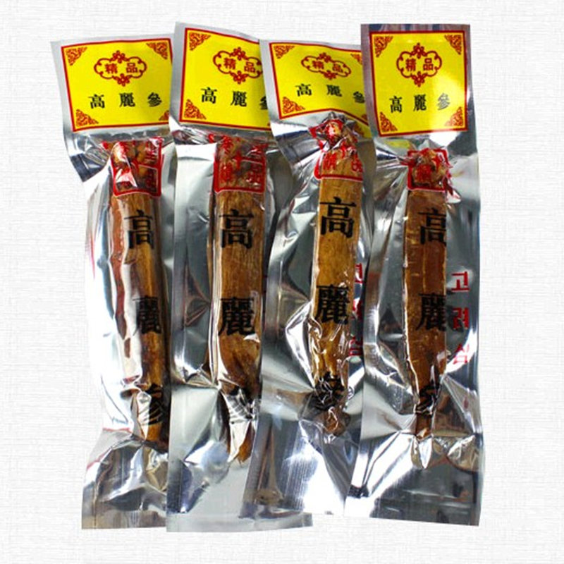 东北长白山无糖高丽参别直参6年根 特级人参高丽红参切片正品礼盒