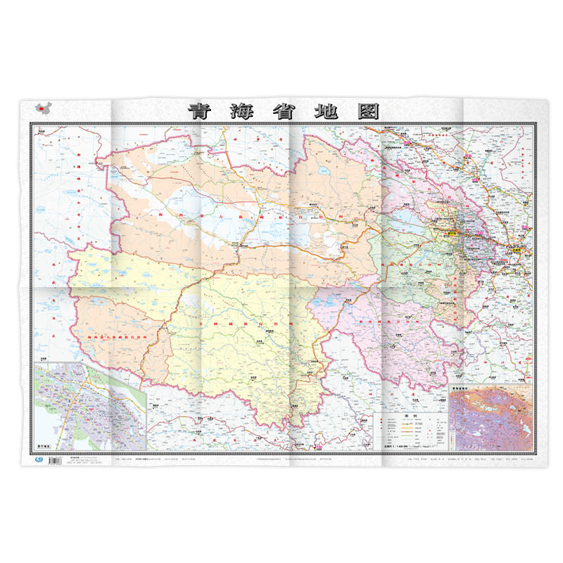 大幅面对开图1068*749mm翔实的大比例尺行政区划地图