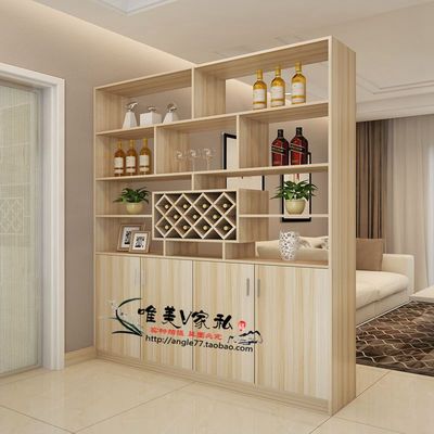 简约现代客厅玄关柜隔断门厅柜组装酒柜间厅柜鞋柜置物展示柜