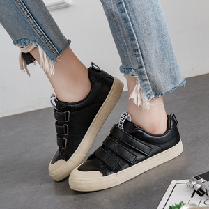 chic魔术贴平底鞋女