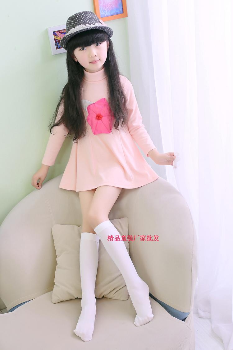 夏季薄款天鹅绒女童长筒袜儿童中筒袜 过膝学生大腿高